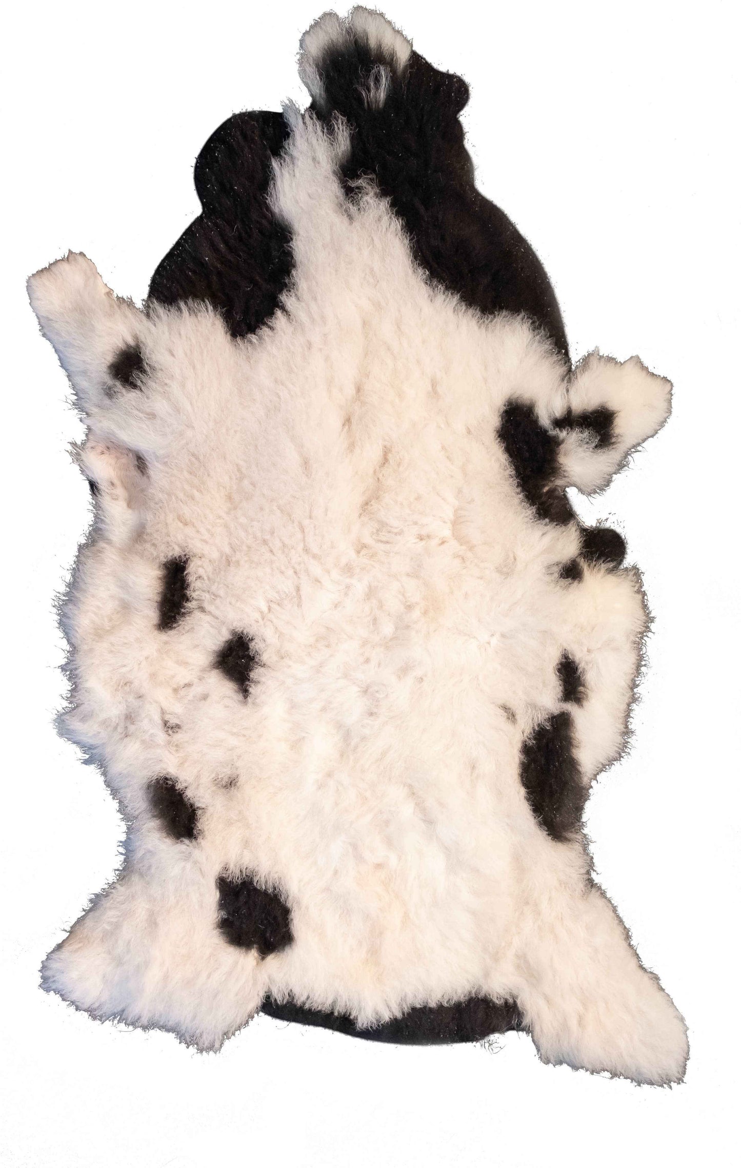 Schapenvacht meerkleurig natuurlijk 90-100 cm