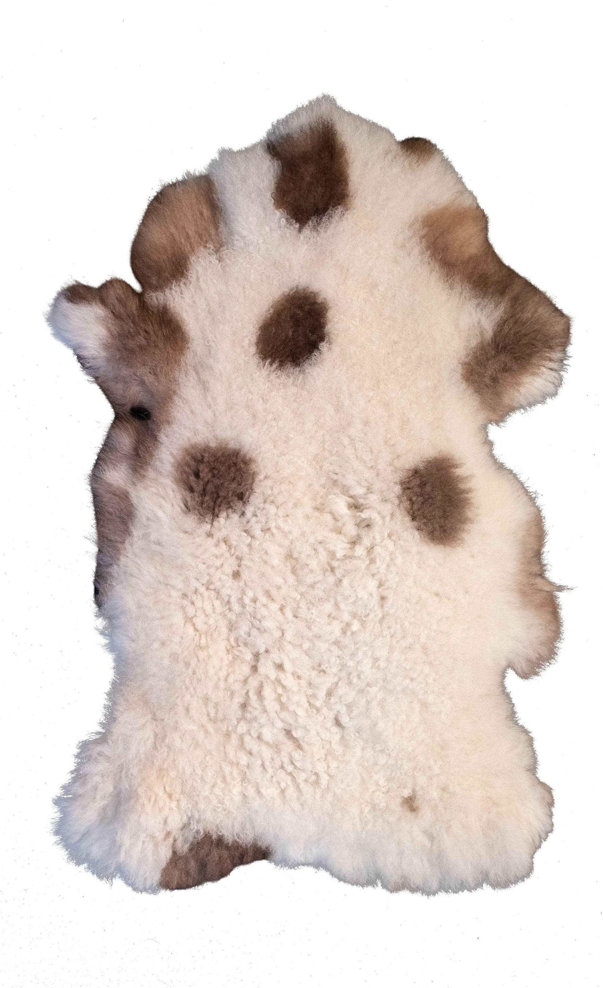 Schapenvacht meerkleurig natuurlijk 90-100 cm
