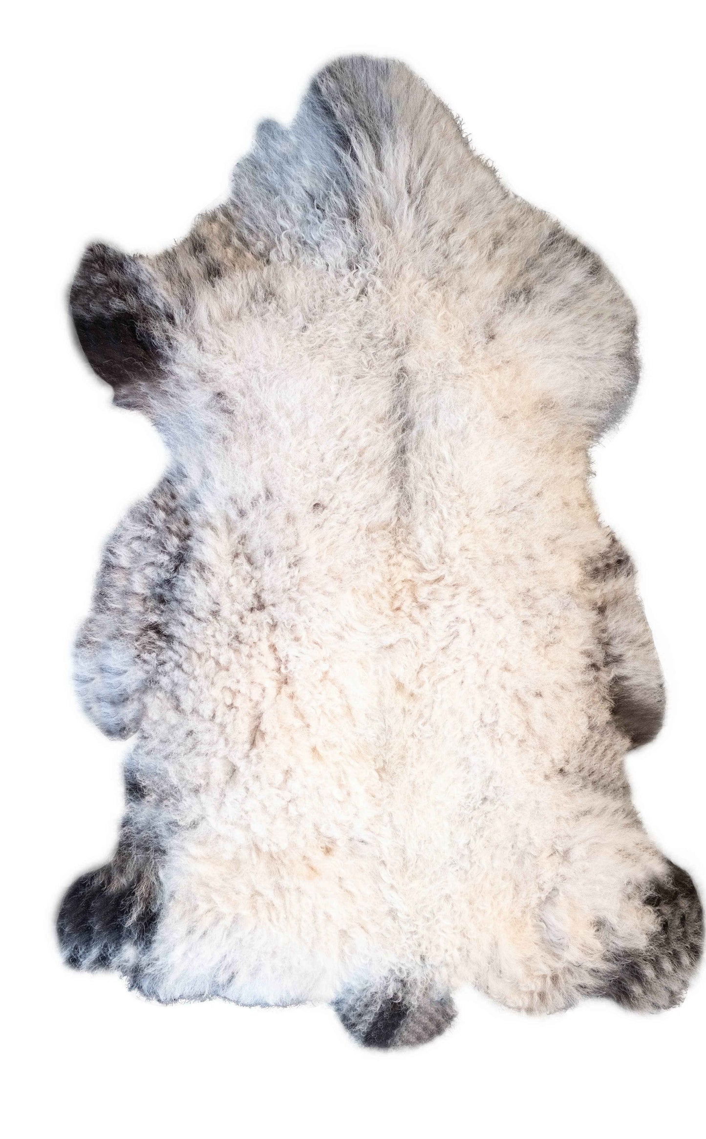 Schapenvacht meerkleurig natuurlijk 90-100 cm