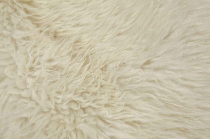 Natuurlijk witte schapenvacht 90-100 cm